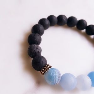 Aqua Blue Stretch Bracelet